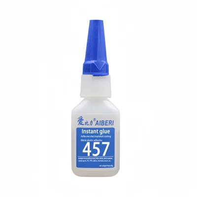 AIBERI Factory Wholesale Industrial Grade Cyanoacrylate Strong Glue 457 3-5 Seconds Curing Time High Bonding Metal Transparent