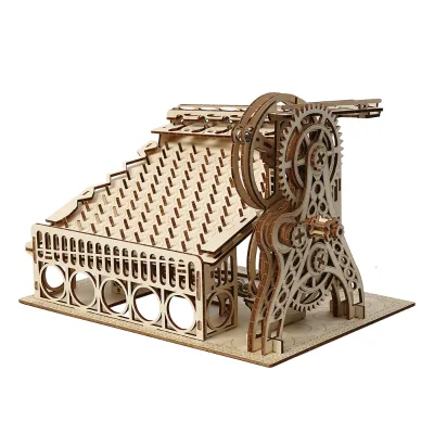 New Mechanical Gears 3D Wooden Puzzle DIY Educational Toy for Adults with Eco-friendly Laser Cutting