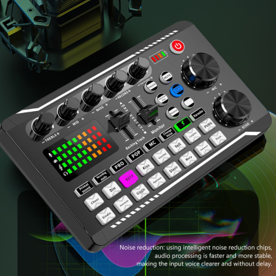 Hot Sale Professional Multiple Effects Live Sound Card USB Sound Card for Live Streaming