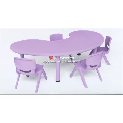 Kids Furniture Toddler Plastic Study Table and Chair