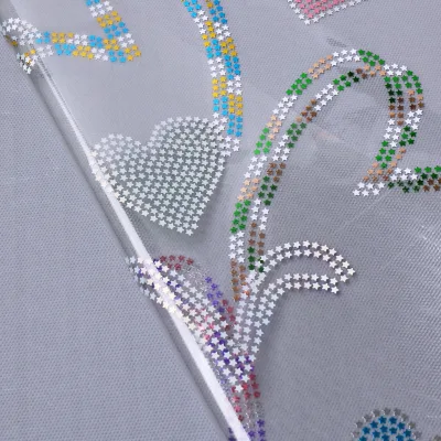 Full Color DTF Combined Spangle Sequins Heat Transfer Sheet Washable Iron on Transfer for Apparel Custom Printing