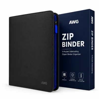 9 Pocket Zipper Trading Card Binder 360 Card Capacity Side Loading TCG Album Custom Collection Organizer Wholesale