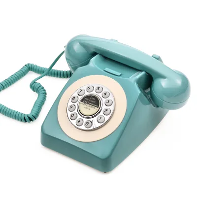 Landline Phone Classic Non-Rotary Dial Corded Telephone Vintage Record for Wedding