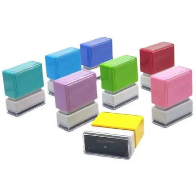Rectangular Flash Stamp Blank Photosensitive Pre Inked Stamps PS1040 Rectangular Waterproof Kids Clothing Name Stamp