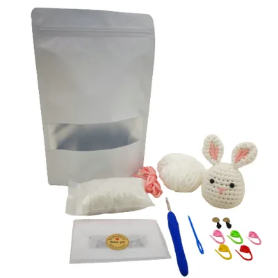 Animals Crochet Kit for Beginners Bunny Starter Kit for All Ages Includes Step-by-Step Video Tutorials DIY Amigurumi Kit
