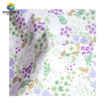 Best Material 100% Organic Cotton Printed Jersey Sheer Wicking Knitted Fabric Anit-static for Summer Dancewear