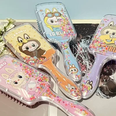 High Quality Cute KT cat Transparent Air Bag Comb Hair Accessories Children Girls Massage Brush Scalp Care Air Cushion Comb