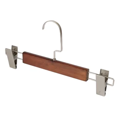 Anti-Slip Space Saving Clips for Men & Women Wooden Hanger for Clothing Display in Wardrobe and Bathroom