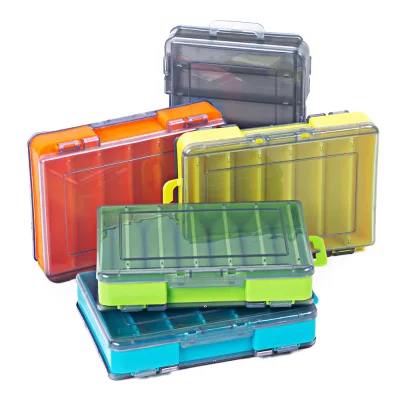 Wholesale Plastic Fishing Tackle Box With Adjustable Dividers Fishing Lure Storage Case Fishing Box