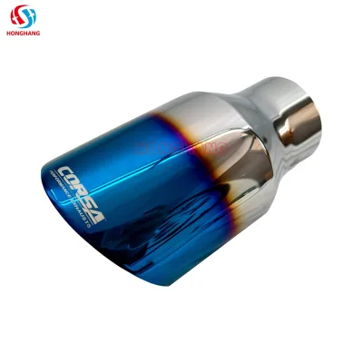 Universal Car Exhaust Muffler Head Round Stainless Steel Exhaust Tail Head Pipe Silver Car Exhaust Pipe Decoration