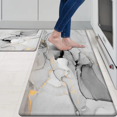 Anti Fatigue Kitchen Rug Set Non Slip Cushioned Kitchen Mats for Floor Waterproof Comfort Kitchen Rugs and Mats