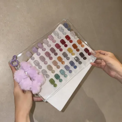 32-Color Gemstone Glitter Nail Gel Set, Exclusive for Nail Salons