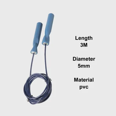 Custom Logo Adjustable Length Quality Smart Sports Training Equipment Kids Light Weight Plastic Handle Pvc Skipping Jump Rope