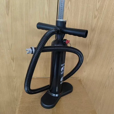 HIGH-PRESSURE ABS Hand Pump with Double Action Valve Adapter Pressure Gauge (28 PSI Max) for Water Sports Inflation/Deflation