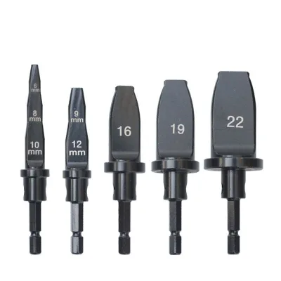 5pcs Portable Copper Pipe Flaring Tool Swaging Drill Bit Tube Expander Tool