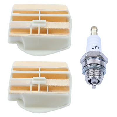 Air Filter for Husqvarna 445 450 Rancher 450 E II 445E Chainsaw With Spark Plug Replacement Parts 503443201 531309681 544080803