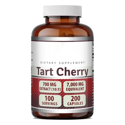 OEM Custom Natural tart Cherry Capsules 3000mg Joint Support Antioxidant Dietary Herbal Supplement tart Cherry Extract Capsule