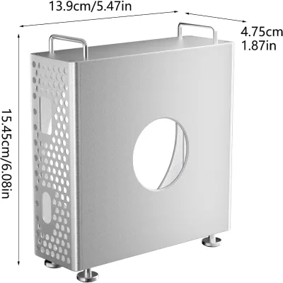 Newest Water Proof Space Saving Aluminum Alloy Holder for 2024 Mac Mini M4/M4 Pro - Mac Mini M4 Stand - Mac Mini M4 Case