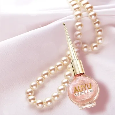 Cuticle Oil for Strength Shimmer Agnail Oil Salon Grade Cuticle Oil Nutrition Revitalizer Serum Gold Glitter Nail Oil