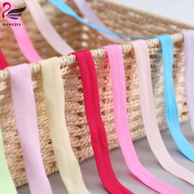 1.5cm Factory Direct Sales Folded Elastic Elastic Webbing Belt Nylon Elastic for Underwear