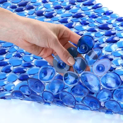 New Arrival Bathroom Products 3D Pebble Bath Room Anti Slip Shower Bath Mat PVC Bath Tub Mat for Bathroom