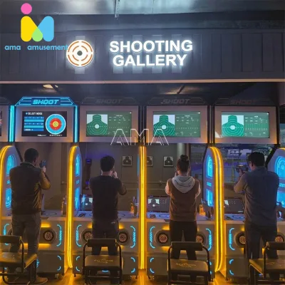 Coin Operated Adult Red Dot Shooting Simulator Arcade Game with Durable Metal Cabinet for Indoor Shopping Malls