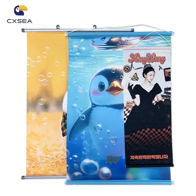 Wholesale Newest Popular Anime Promotion Gift Polyester Fabric Digital Printed Gift Home Scroll Poster Wall Decoration