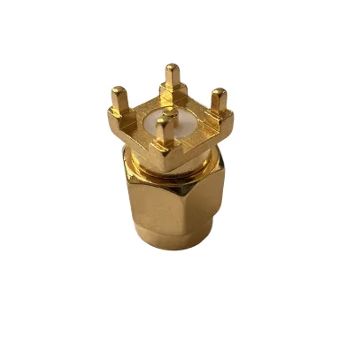 CHAOYI RF Connector High Quality SMA-JE Copper Gold-plated RF Connector Male SMA PCB Board Connector