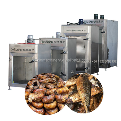 Moxin PLC Control Commercial Gas Smoker / Commercial Rotisserie Smoker for Sale