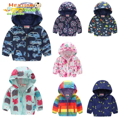 Boy's Windbreaker Kids Camouflage Printed Outwear Children Print Light Jacket Boy's Spring Wear Kids Wear Printing Design