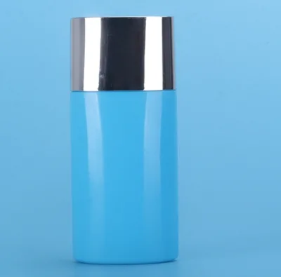 Simple 50ML Sunscreen Bottle Isolated Squeeze Flat PE Plastic Bottle