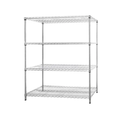 NSF Approval Restaurant Shelf 4 Tier Shelf Steel Wire Heavy Duty Shelving Storage Metal Rack