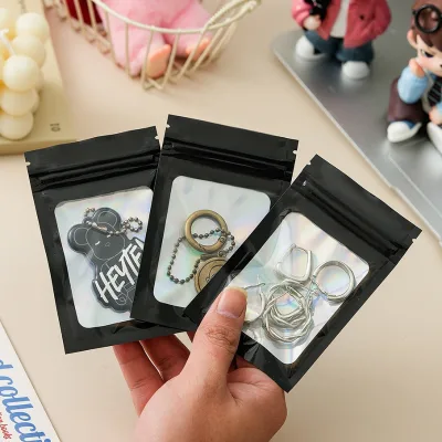 Mylar Bags Hologram,custom Small Mylar Bag,holographic Bags Packaging,mini Plastic Bag,ziplock Plastic Packaging