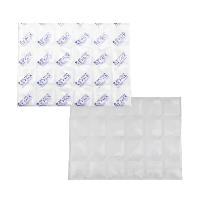 24-Cell Lightweight Auto Soaking Pad Felt Ice Pack Sheet Disposable for Sea Food Delivery Helps Keep Freshness