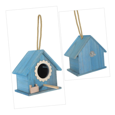 Wooden Bird House, Wooden Bird House Pine Garden Balcony Decorated Wooden Bird House