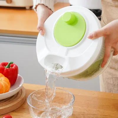 Multifunction Plastic Salad Spinner Vegetable and Fruit Dryer for Kitchen