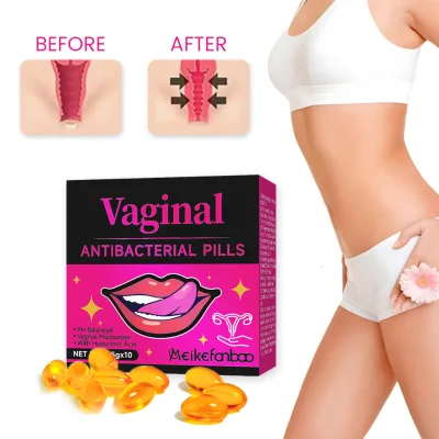 In Stock Women Yoni Pops Pill for Wetness Vagina Flora Balance Vaginal Boric Acid Capsule Wetness Pop Vaginal Tightening Capsule