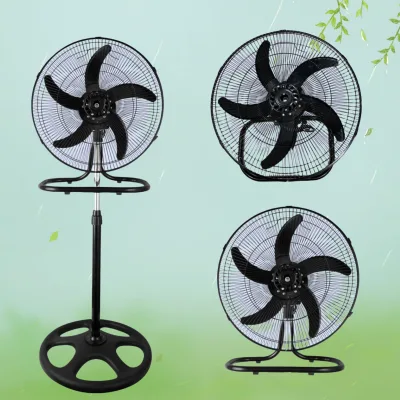 Hot Sale 16/18 Inch Electric Stand Wall Floor Aluminum Blades 3 in 1 Industrial Stand Fan