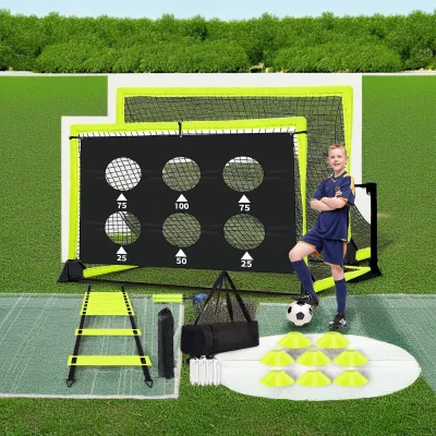 Bestway Spot Wholesale 4*3ft High Quality Durable Portable Removable 2-in-1 Kids Practice Soccer Net Steel Frame Eco-friendly