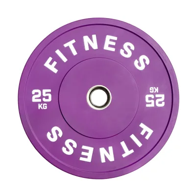 Wholesale 20kg Custom Logo Competition Gym Rubber Bumpers Calibrated Colorful Plates Barbell Weight Training Accessories