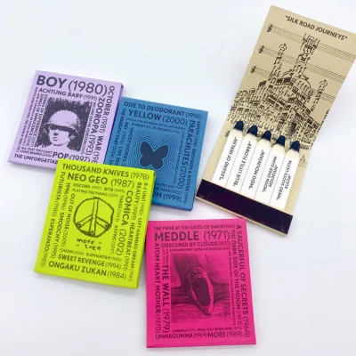Retro Typography Safety Match Books Multi Color Art Text Print Candle Gift Box Filler Supplies Bulk Safety Matches
