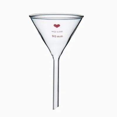 Lab Glassware Boro 3.3 Glass Short Stem Funnel China Manufacture Oem