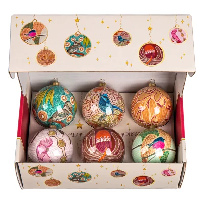 2025 New Christmas Ball 8cm Fall-proof Crystal Memory Ball Gift Box Christmas Tree Decorative Foam Ball