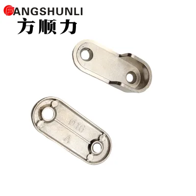 Oval Closet Rod End Supports for Furniture Wardrobe Hanging Zinc Alloy Wardrobe Hardware