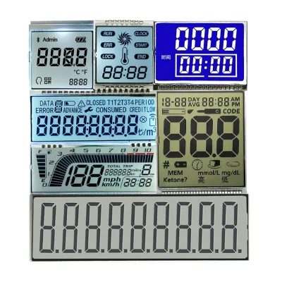Custom Monochrome or Color Segment TFT Graphic Display with Dot Matrix for OEM Digital Instruments Huaxin Brand Guangdong Origin