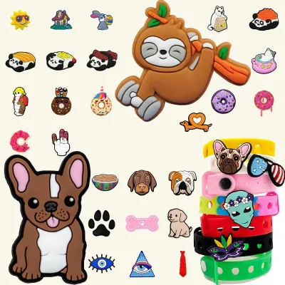 Wholesale Custom Removable Diy 2d Popular Summer Shoe Charms 2.5-3.5cm Clog Charm Fit Kids Sandals Gift