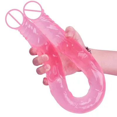 Lesbian Sex Toys  Double Ended Dildo Soft Realistic Double Dildo for Female Vagina Sex Products