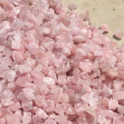 Unconditional Love and Emotional Healing with Natural Rose Quartz Raw Stone Raw Crystal Crafts Product