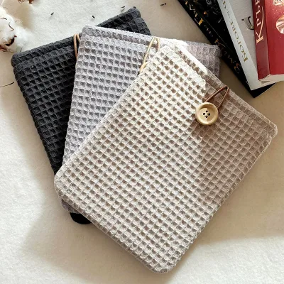 Cotton Waffle Booker Gifts Book Pouch Sleeves Bulk Paperback Sleeve for Librarian Lovers Bookish Group Club Gifts