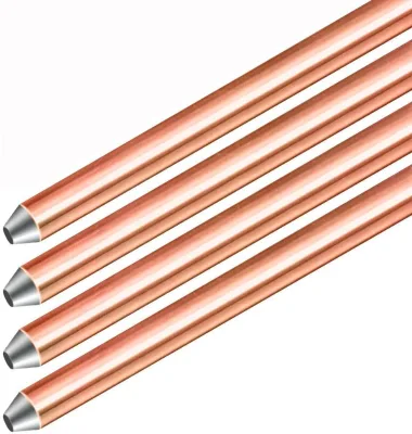 Copper Clad Steel Ground Rod Pointed Style for Enhanced Lightning Protection & Earthing Performance in Electrical Applications